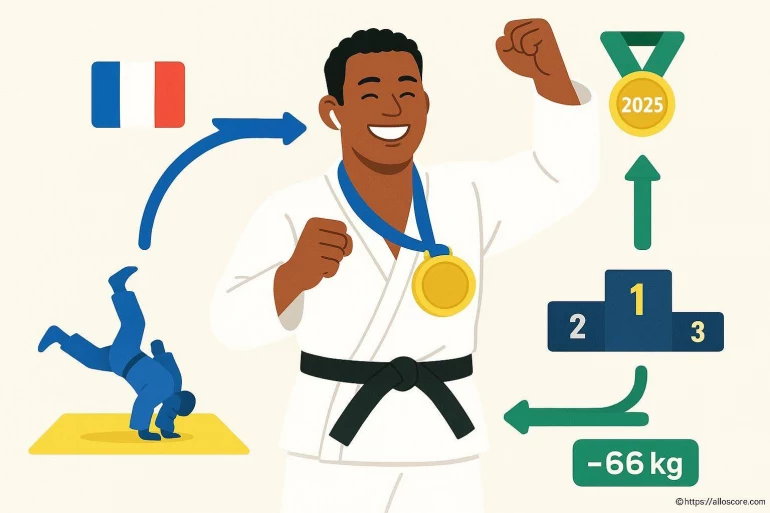 Judoka français médaillé d'or 2025