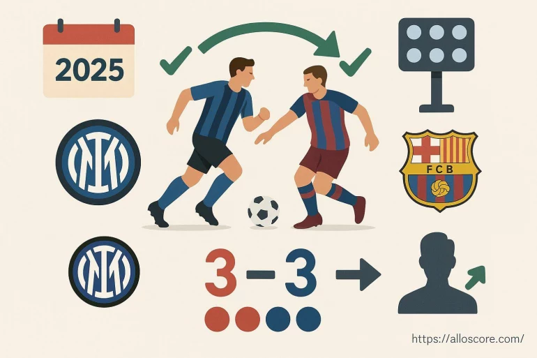 Match nul entre Inter Milan et FC Barcelone
