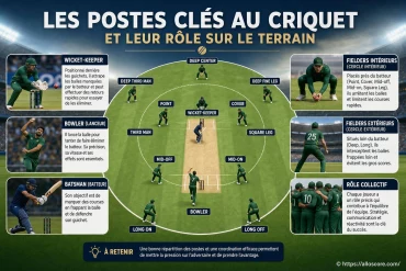 Quels sont les postes clés au criquet et pourquoi sont-ils décisifs sur le terrain ?