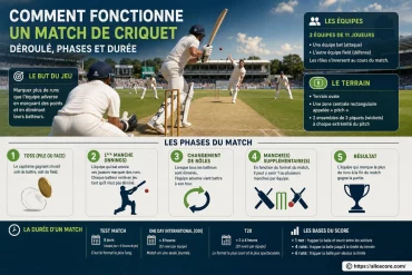 Comment fonctionne un match de criquet : déroulé, phases et durée ?