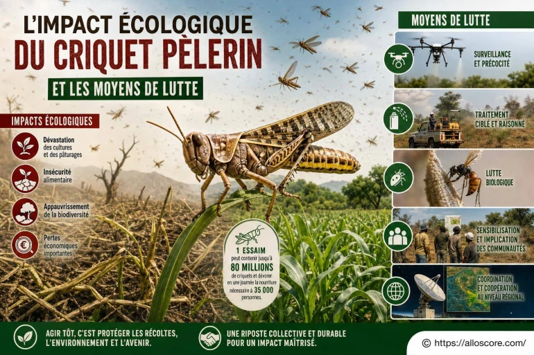 L’impact écologique du criquet pèlerin et les moyens de lutte