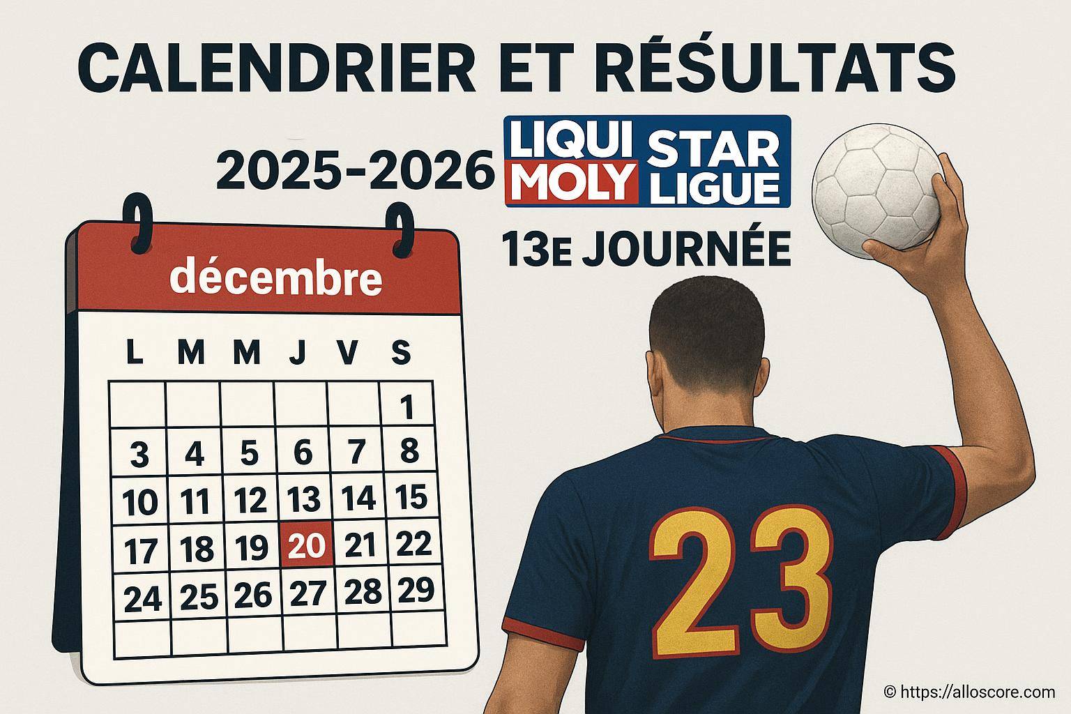 Calendrier et résultats liqui Moly Starligue 2025-2026 : 13e journée
