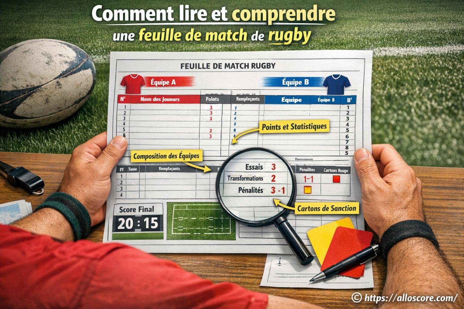 Décryptez enfin la feuille de match de rugby comme un pro !